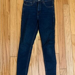 Topshop Dark Indigo Skinny Jeans